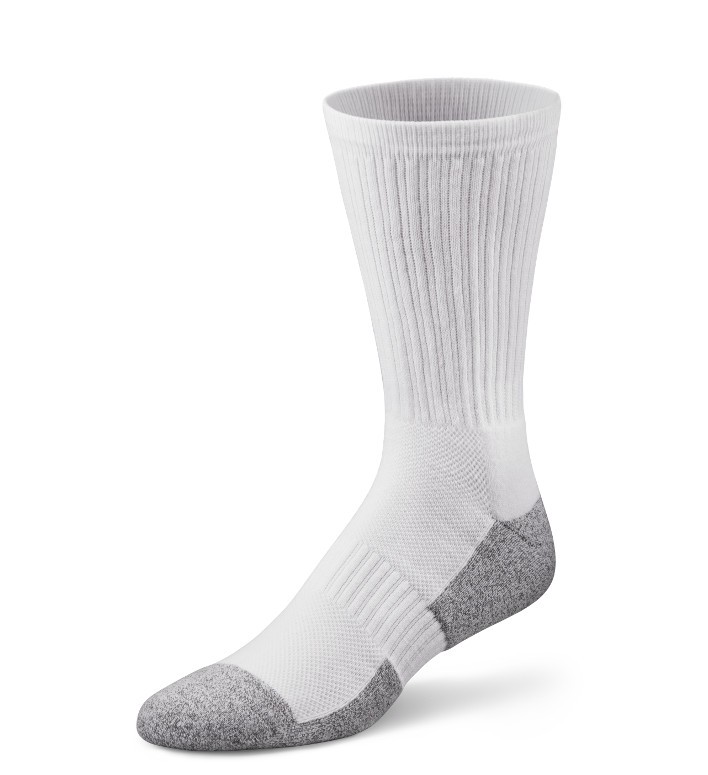Dr Comfort Crew Socks - White